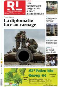 Portada de Le Republicain Lorrain (Francia)