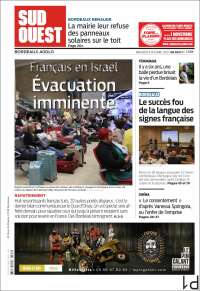 Portada de Sud Ouest (Francia)