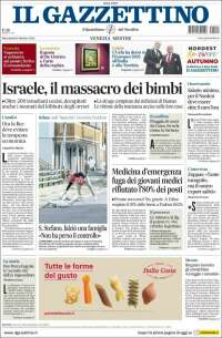 Portada de Il Gazzettino (Italia)