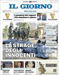 Portada de Il Giorno (Italia)