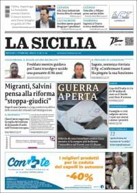 Portada de La Sicilia (Italia)