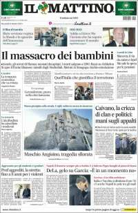 Portada de Il Mattino (Italia)