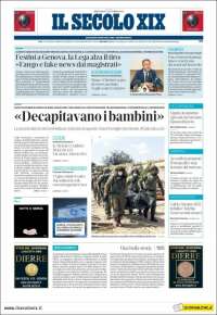 Portada de Il Secolo XIX (Italia)