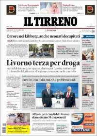 Portada de Il Tirreno (Italia)