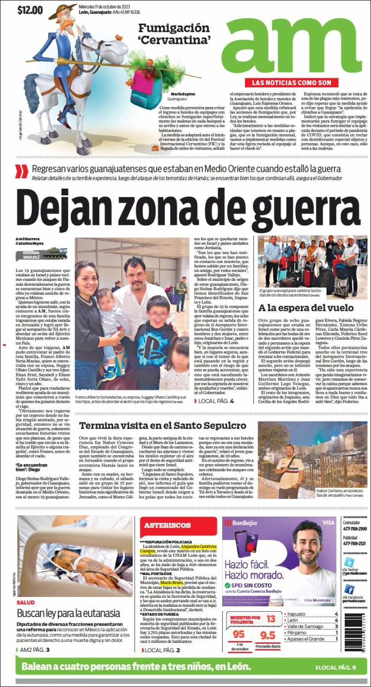 Portada de Al Día A.M. (México)
