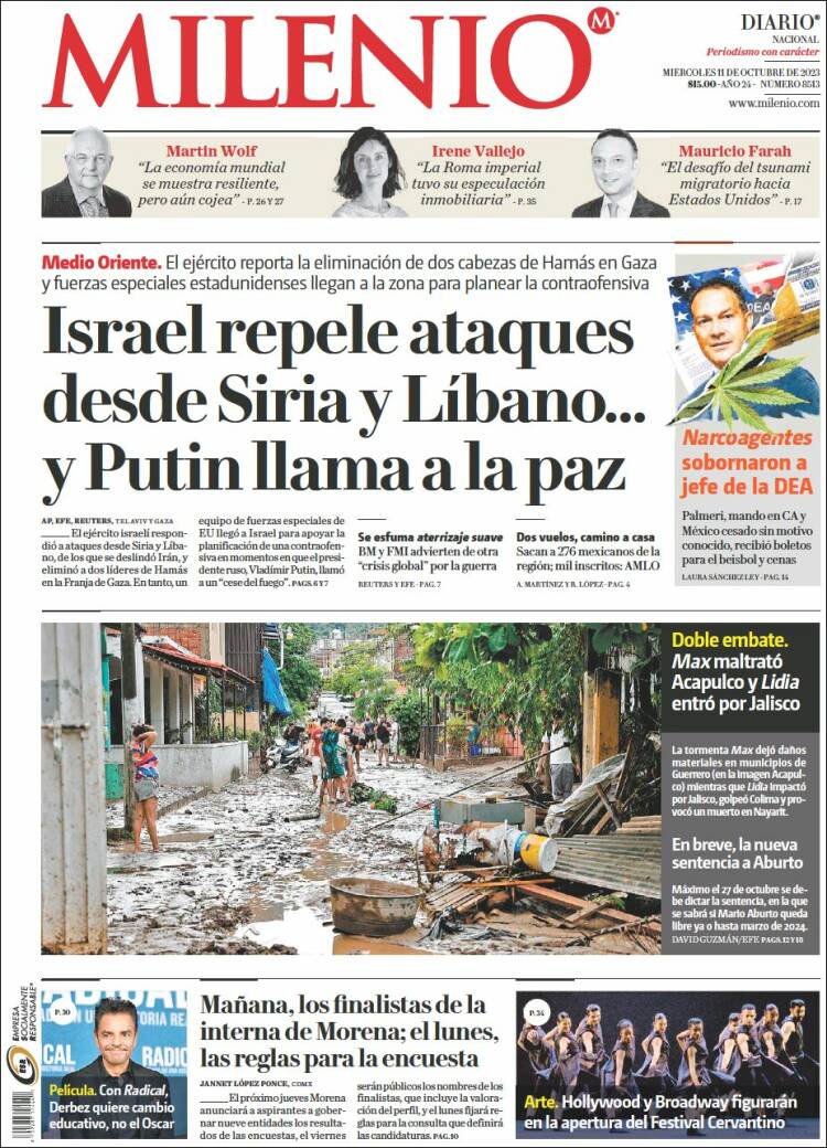Portada de Milenio (México)