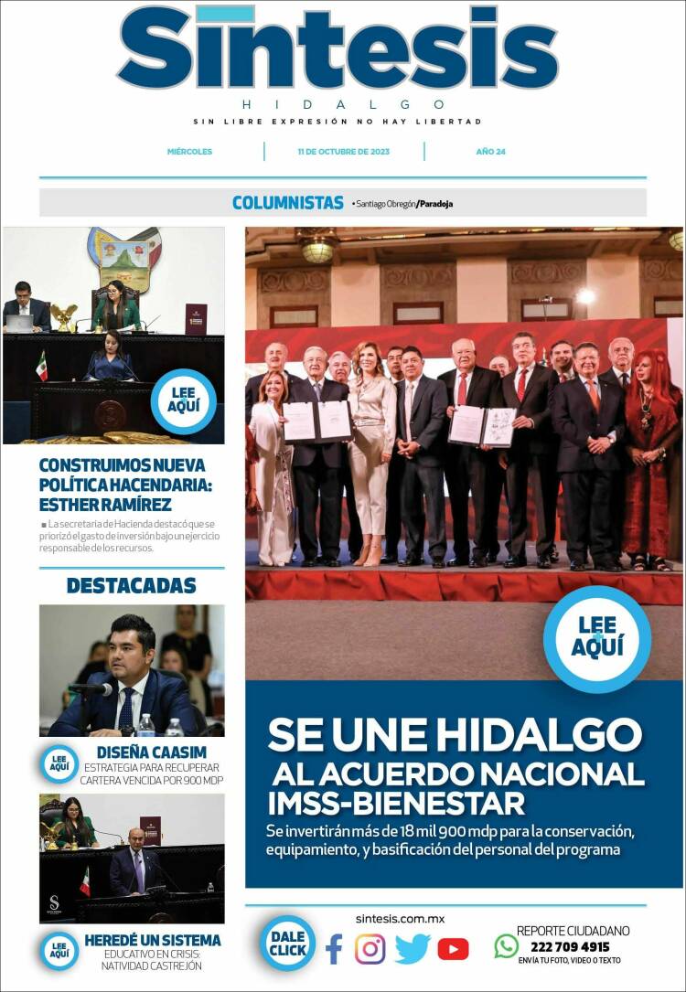 Portada de Sistesis - Hidalgo (México)