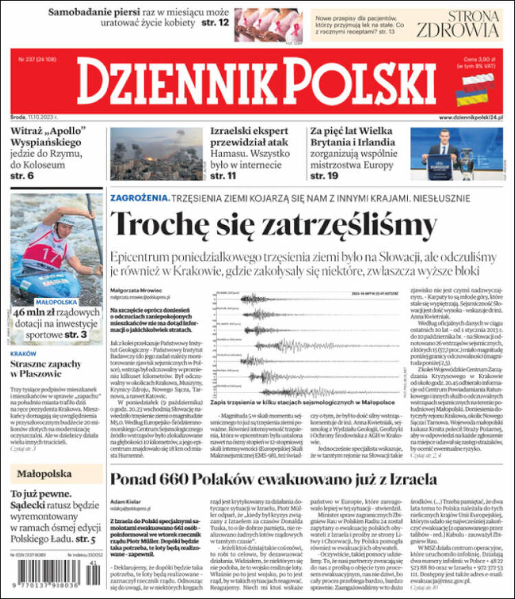 Portada de Dziennik (Polonia)
