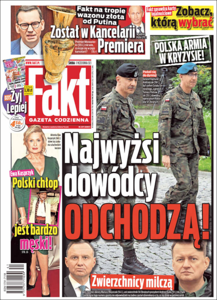 Portada de Fakt (Polonia)