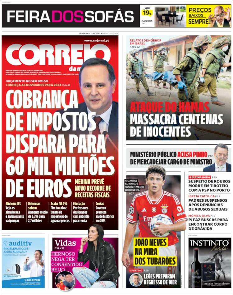 Portada de Correio da Manhã (Portugal)