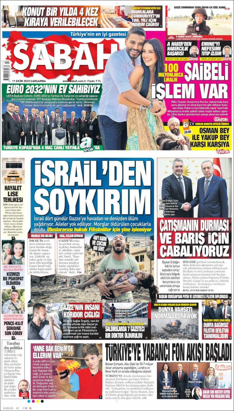 Portada de Sabah (Turqu&iacute;a)