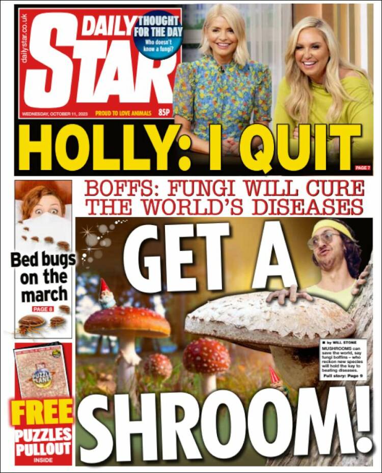 Portada de Daily Star (Reino Unido)