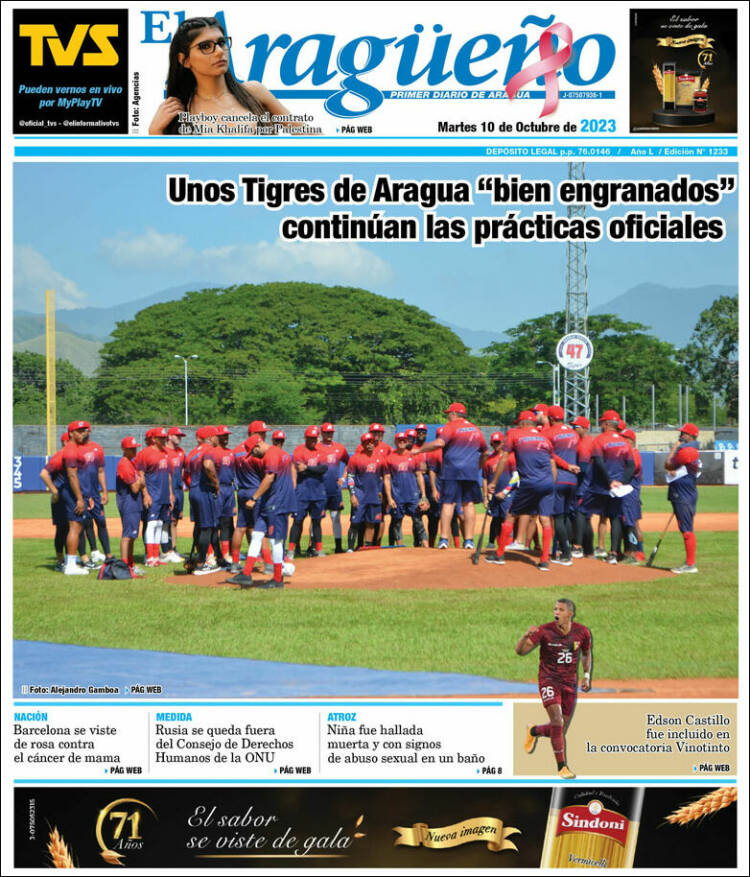 Portada de El Aragüeño (Venezuela)