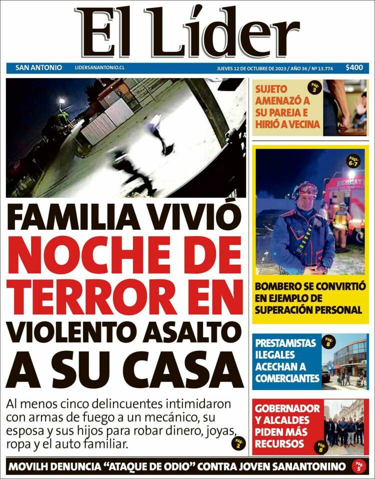 Portada de Lider de San Antonio (Chile)