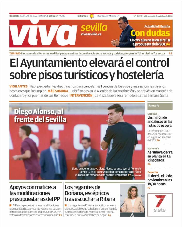 Portada de Viva Sevilla (España)