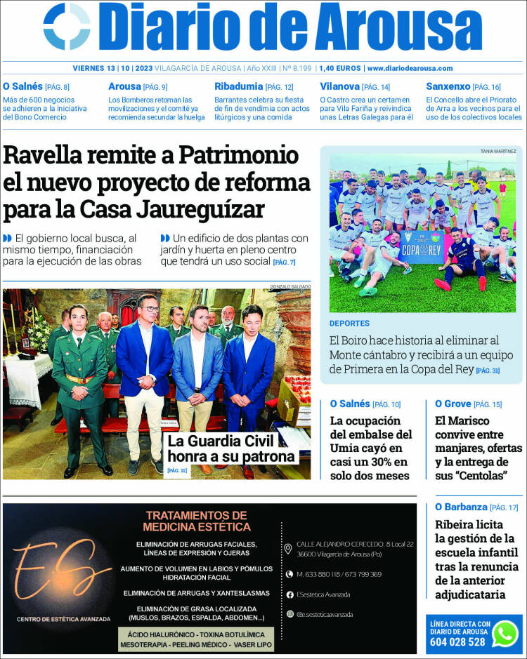 Portada de Diario de Arousa (España)