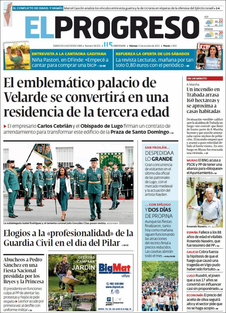 Portada de El Progreso (España)