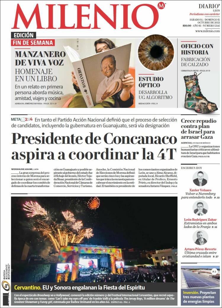 Portada de Milenio de León (México)