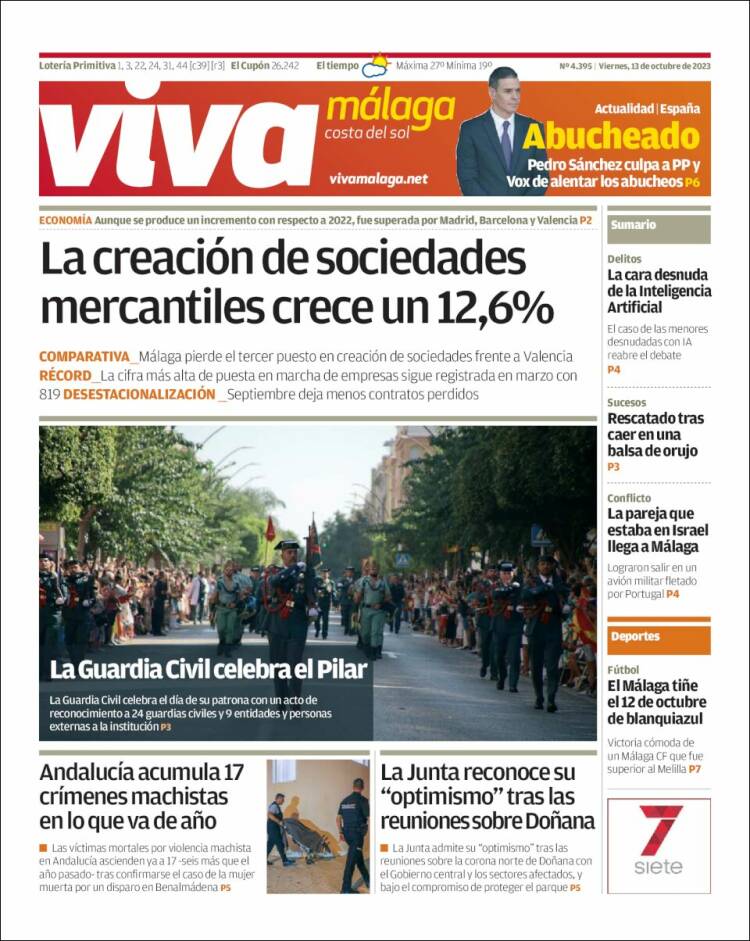 Portada de Viva Málaga (España)