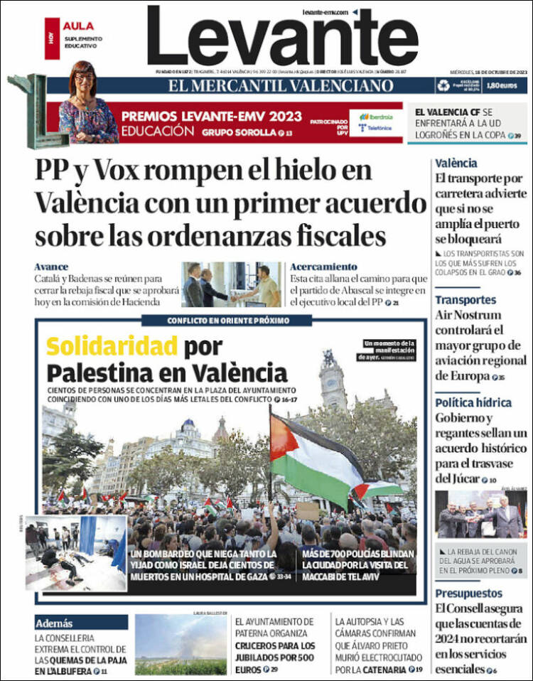 Portada de Levante (España)