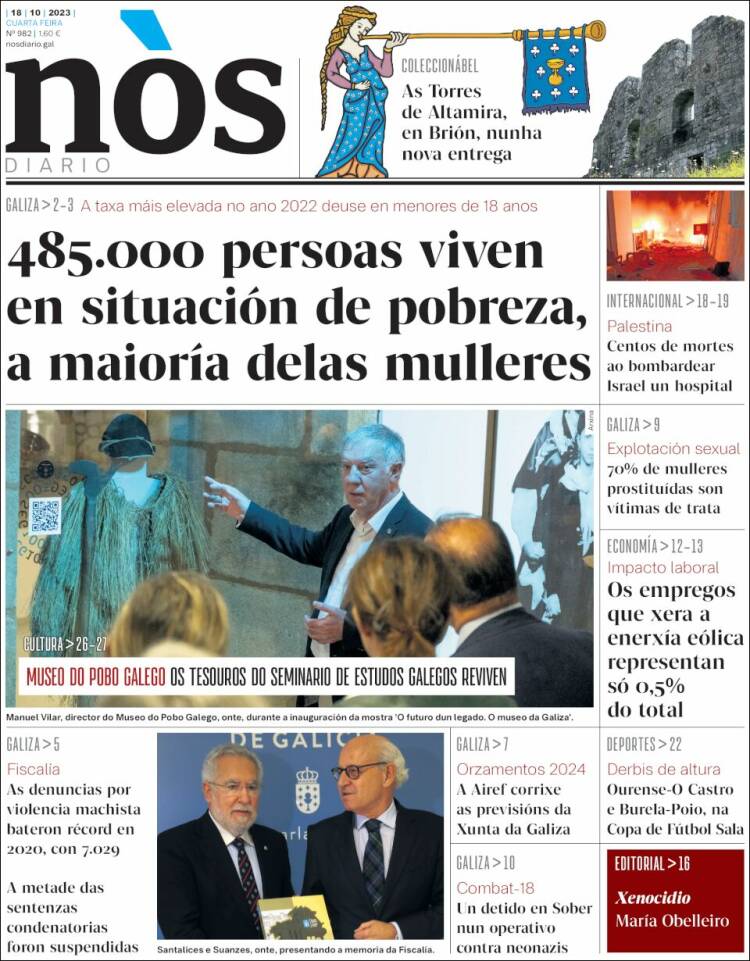 Portada de Nòs Diario (España)