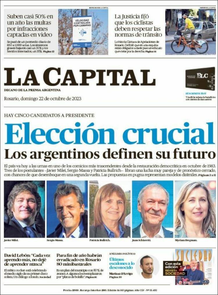 Portada de La Capital - Rosario (Argentina)