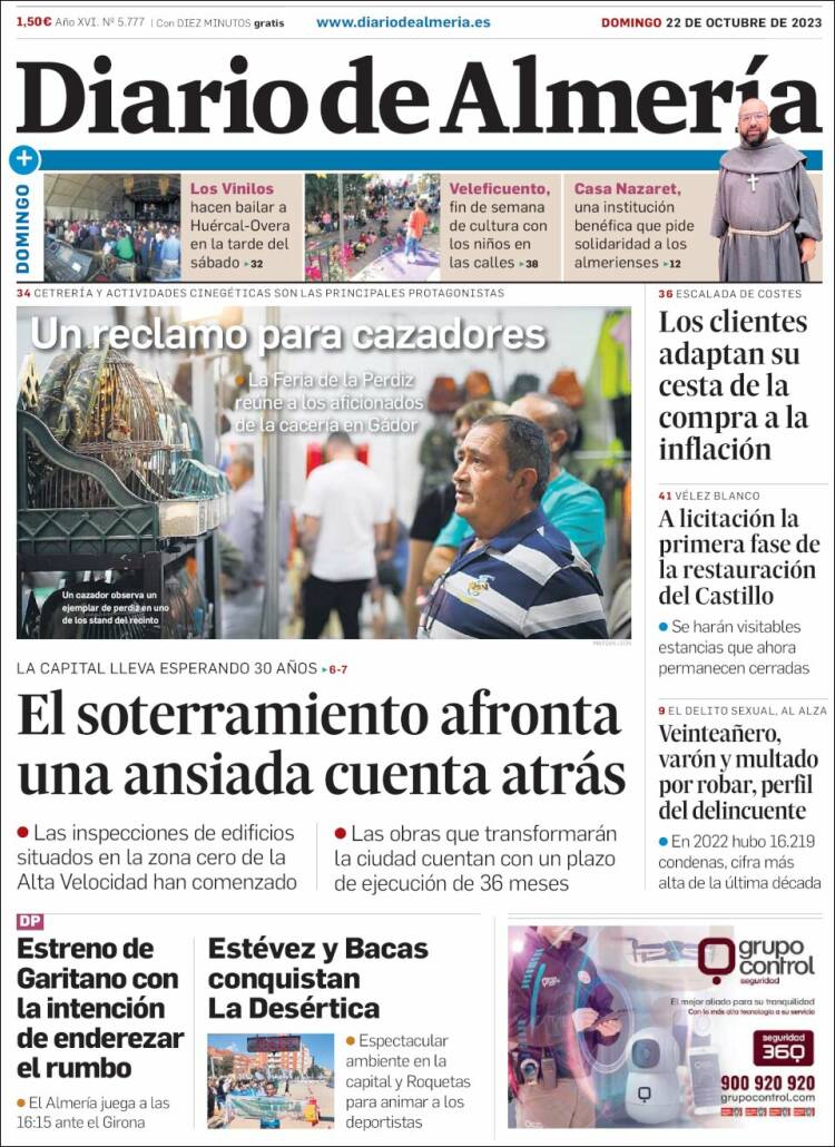 Portada de Diario de Almería (Espa&ntilde;a)