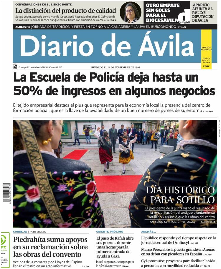 Portada de Diario de Ávila (Espa&ntilde;a)