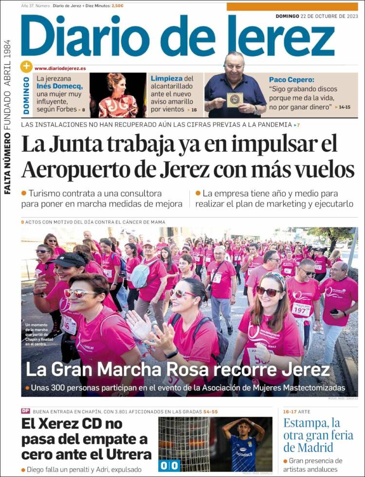 Portada de Diario de Jerez (Espa&ntilde;a)