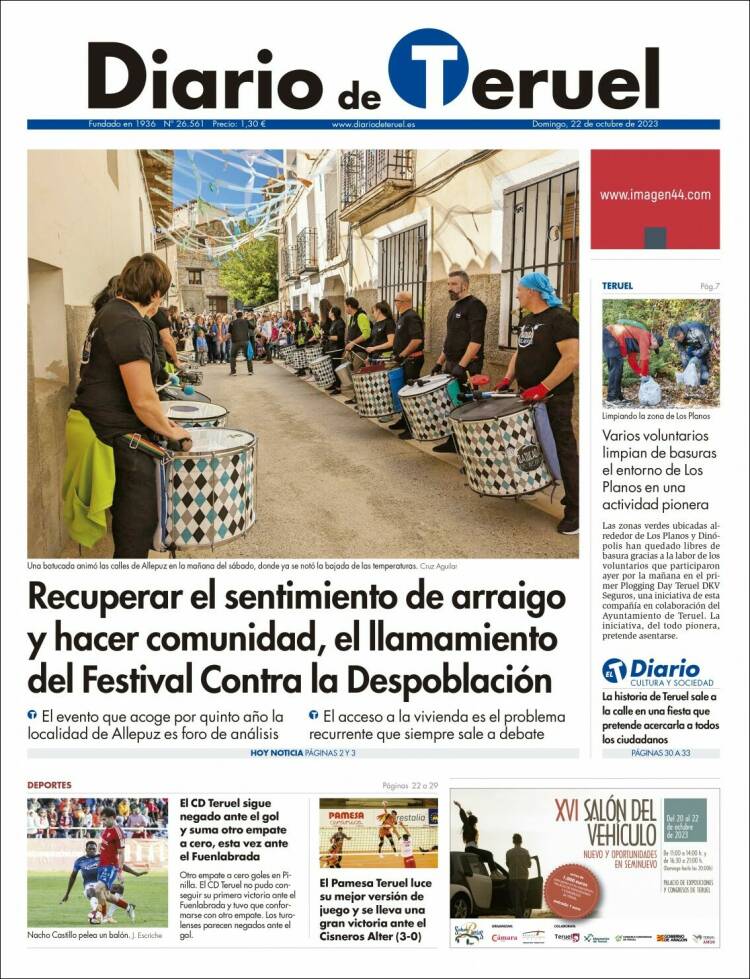 Portada de Diario de Teruel (Espa&ntilde;a)