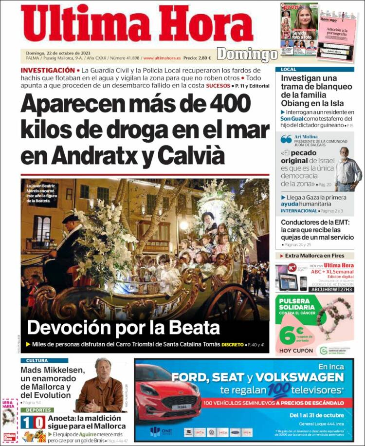 Portada de Última Hora (Espa&ntilde;a)