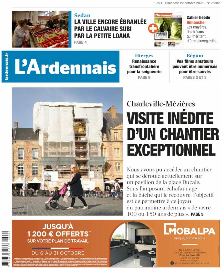 Portada de L'Ardenais (Francia)