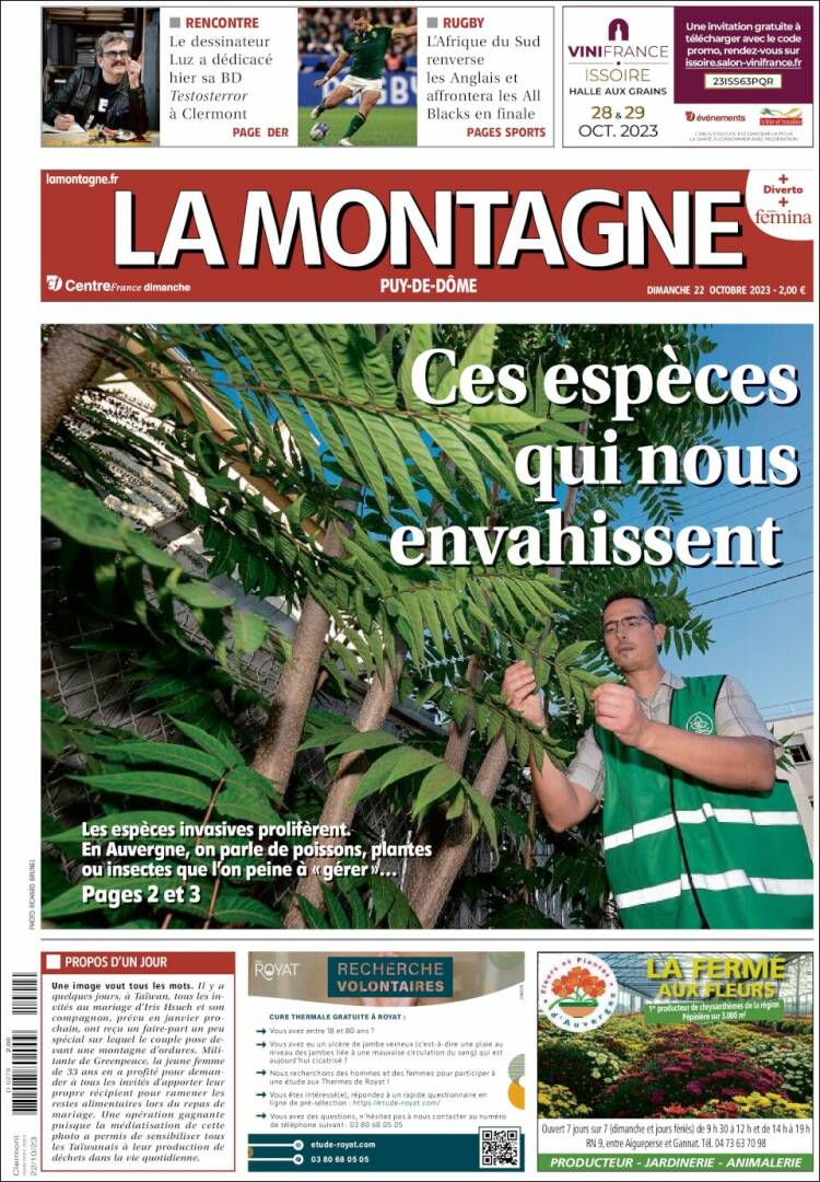 Portada de La Montagne (Francia)