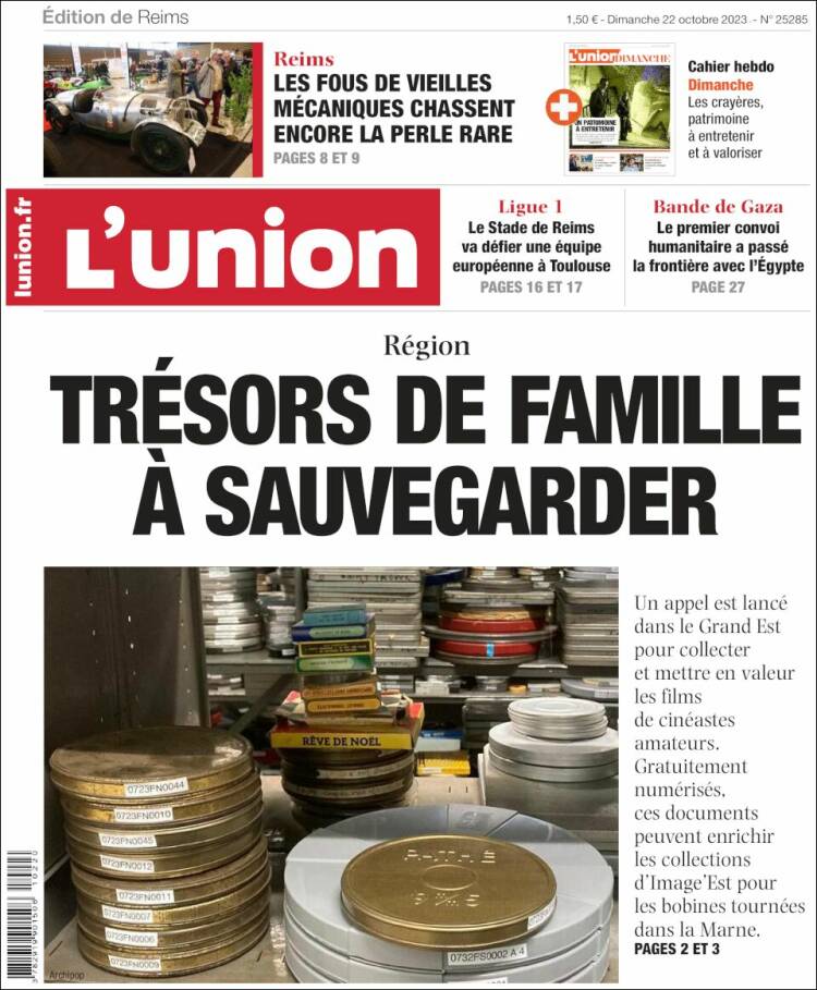 Portada de L'Union (Francia)
