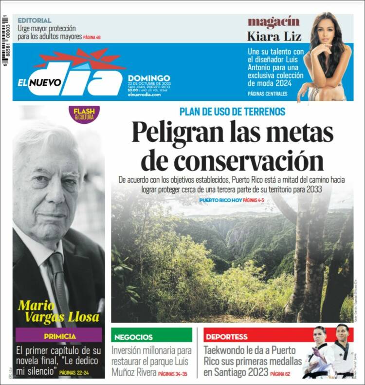 Portada de El Nuevo Día (Puerto Rico)