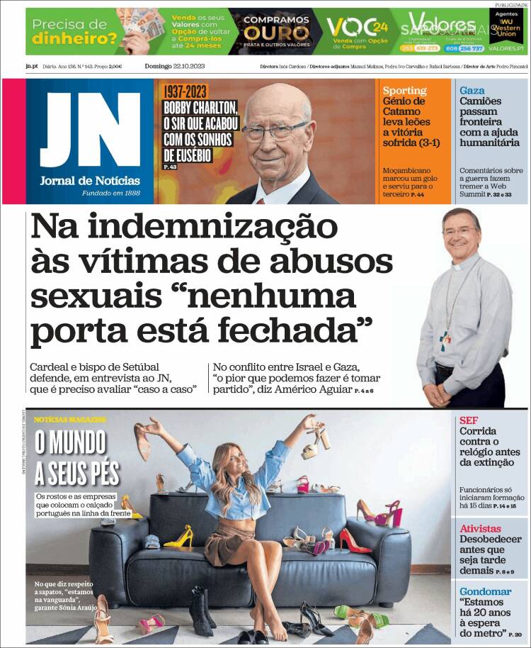 Portada de Jornal de Notícias (Portugal)
