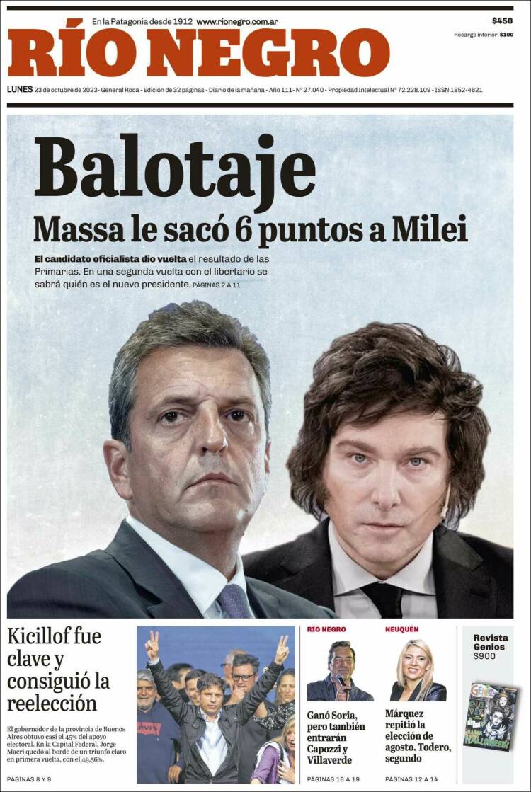 Portada de Rio Negro (Argentina)