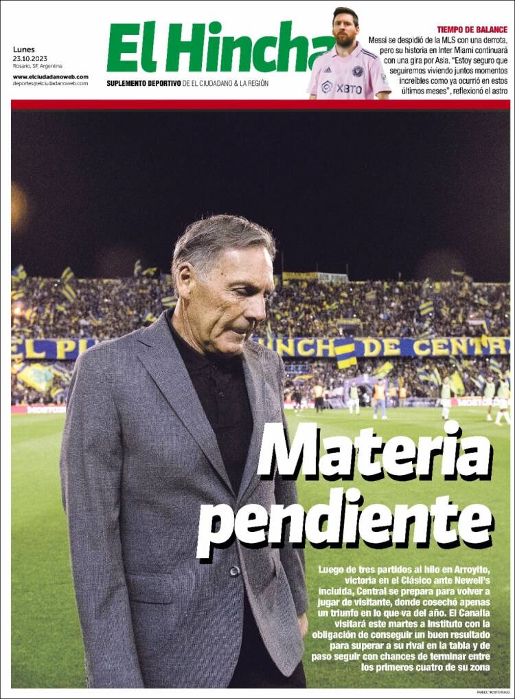 Portada de El Hincha (Argentina)