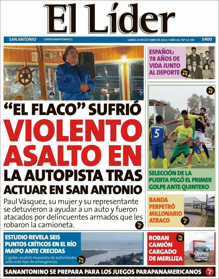 Portada de Lider de San Antonio (Chile)