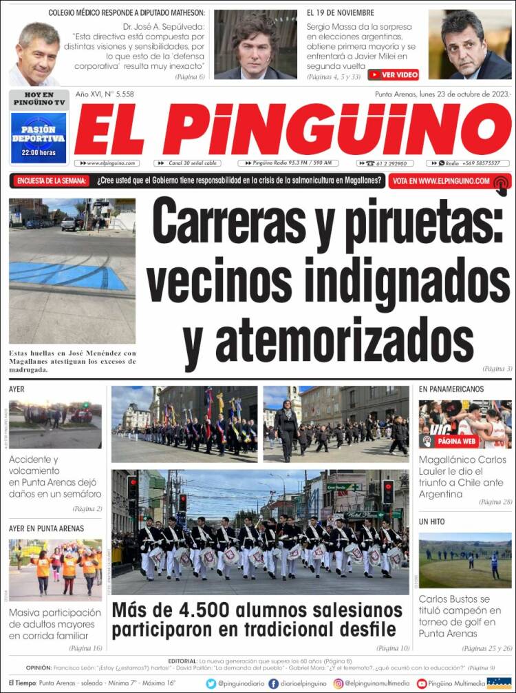 Portada de El Pingüino (Chile)