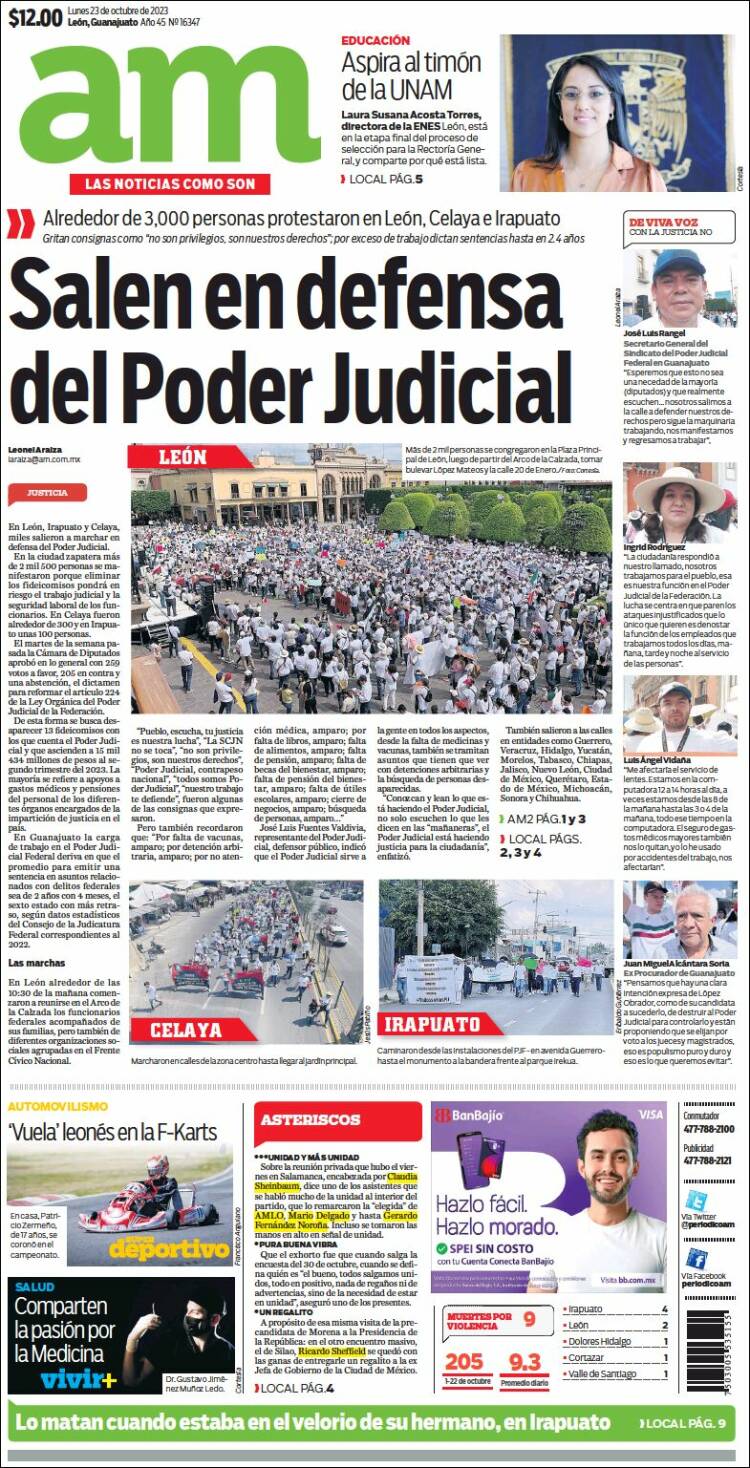 Portada de Al Día A.M. (México)