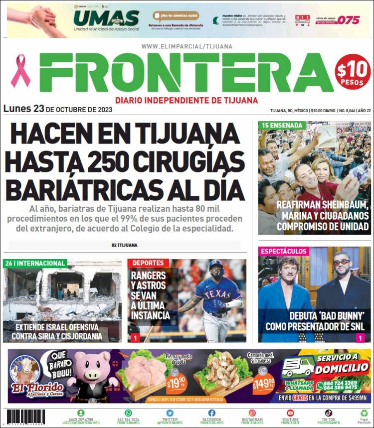 Portada de Frontera (México)