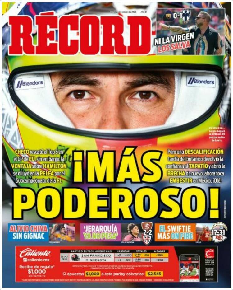 Portada de Record (México)