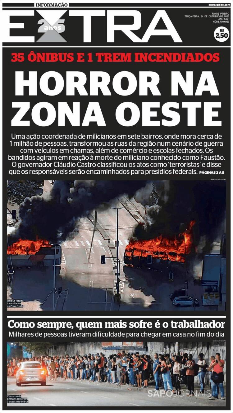 Portada de Extra (Brasil)