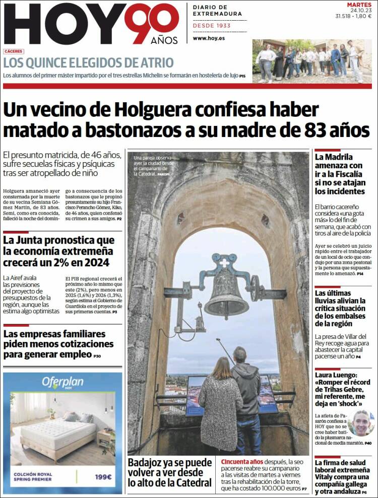 Portada de Hoy - Caceres (España)