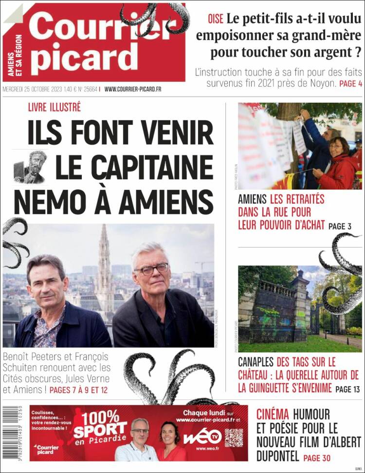 Portada de Courrier Picard (Francia)