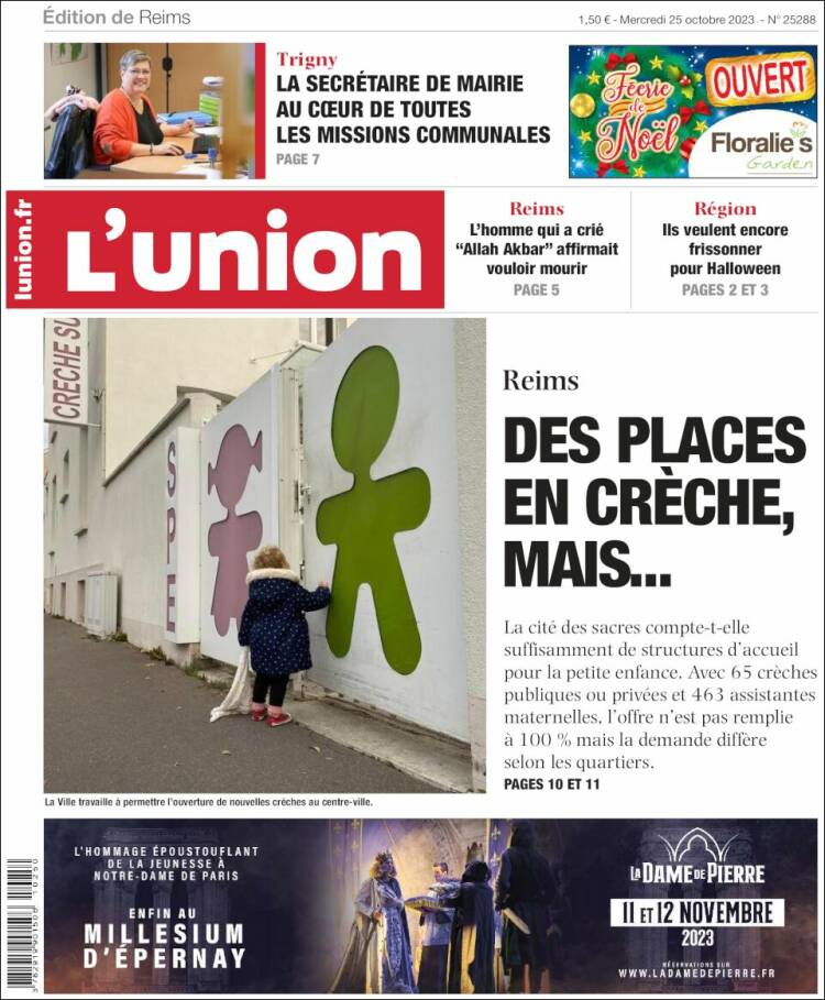 Portada de L'Union (Francia)