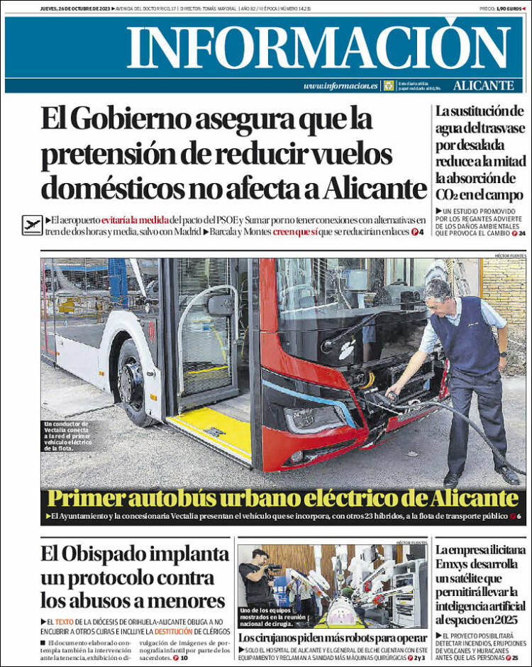 Portada de Diario Información (España)