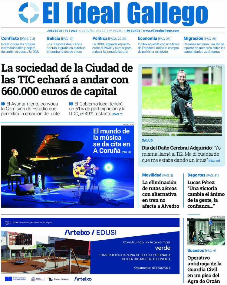 Portada de El Ideal Gallego (España)