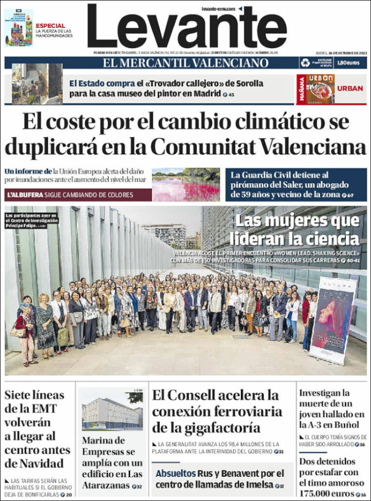 Portada de Levante (España)